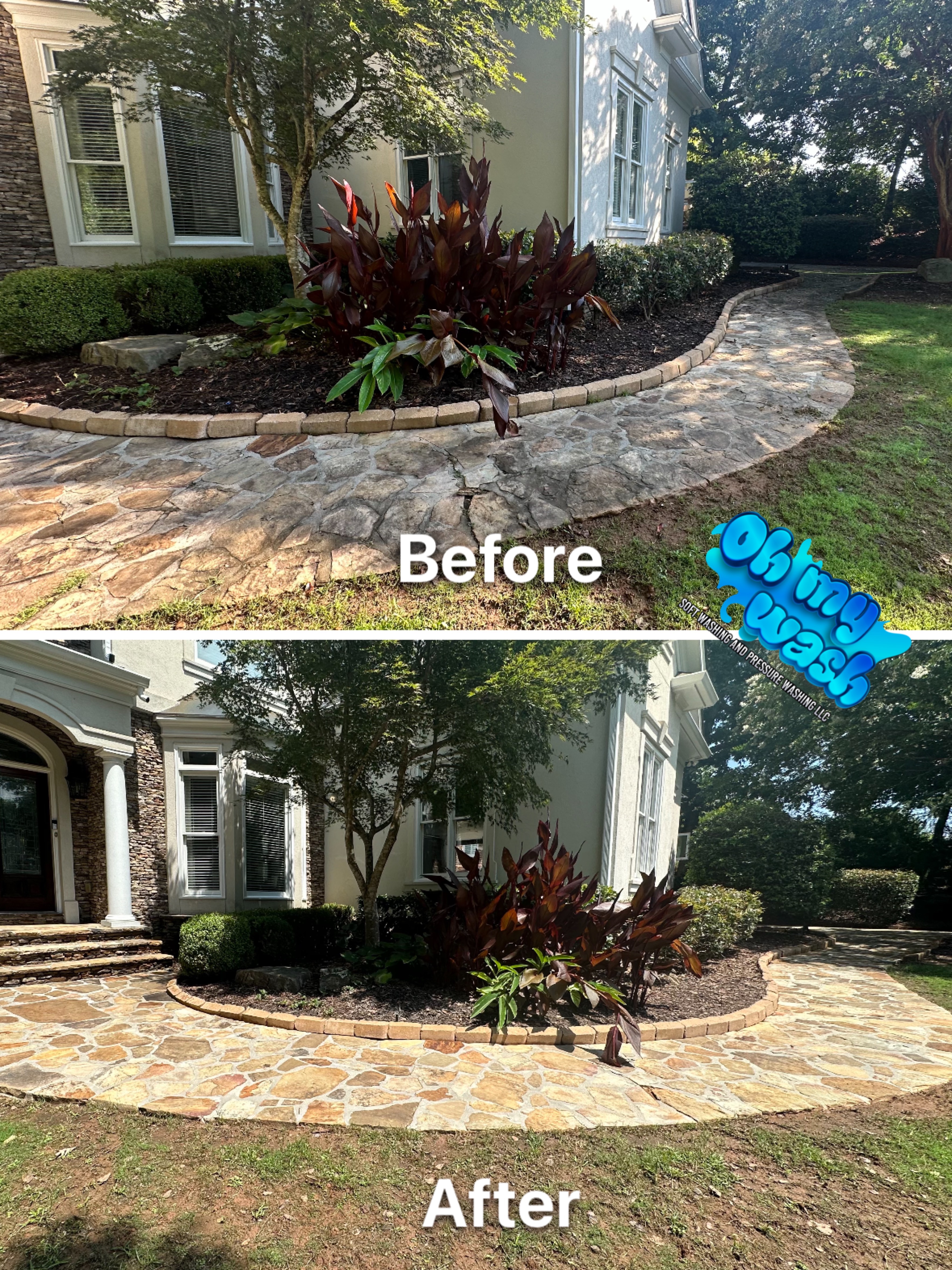 A Cleaner Welcome: Driveway & Walkway Cleaning Services in Roswell by Oh My Wash!